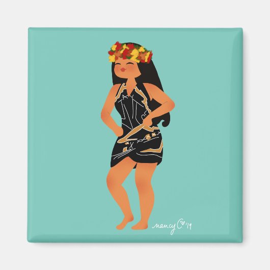 Magnet Jeanne's Pareu (Voorkant)