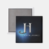 Magnet - JH Music Logo (Voorkant / Achterkant)
