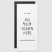 Magnet Kaart 4 x 9-inch portret (Voorkant / Achterkant)