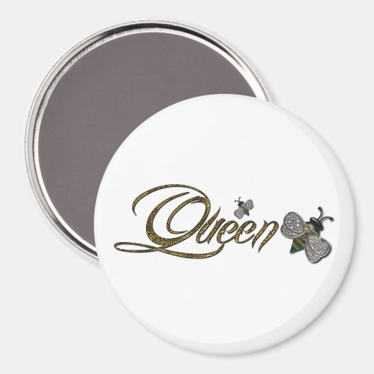 Magnet koningin Bee (Voorkant / Achterkant)