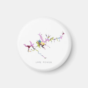 Magnet Lake Powell minimalist Silhouette Map