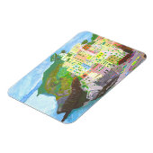 Magnet Landschaft Italien gemalt Magneet (Linkerzijde)