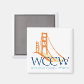 Magnet - Logo van de Brug WCCW (Voorkant / Achterkant)