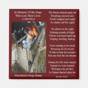 Magnet Manchester Dog Fire Poem