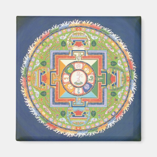MAGNET Mandala van Chenrezig (Compassie) (Voorkant)