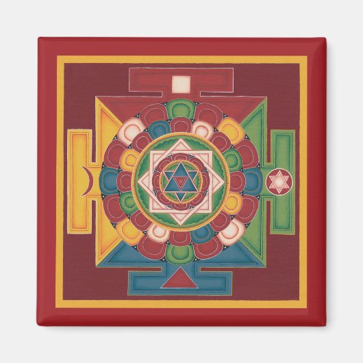 MAGNET Mandala van de 5 elementen (Voorkant)