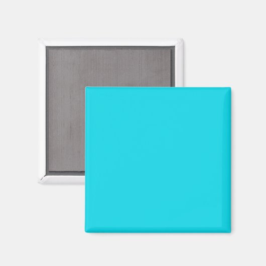 Magnet met Aqua Blue-achtergrond (Voorkant / Achterkant)