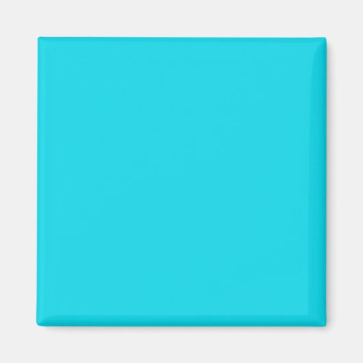 Magnet met Aqua Blue-achtergrond (Voorkant)