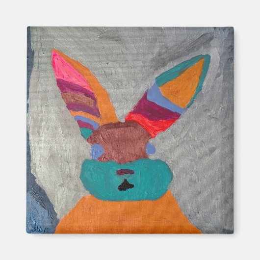 Magnet met artwork van Drew - Bonnie Bunnie (Voorkant)