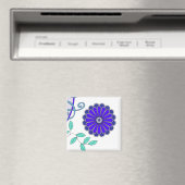 Magnet met bloemenkunst (Insitu (Vaatwasser))
