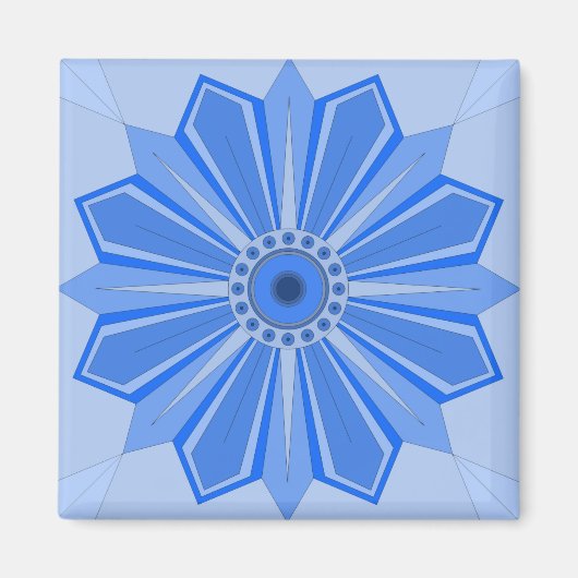 Magnet met bloemenkunst (Voorkant)