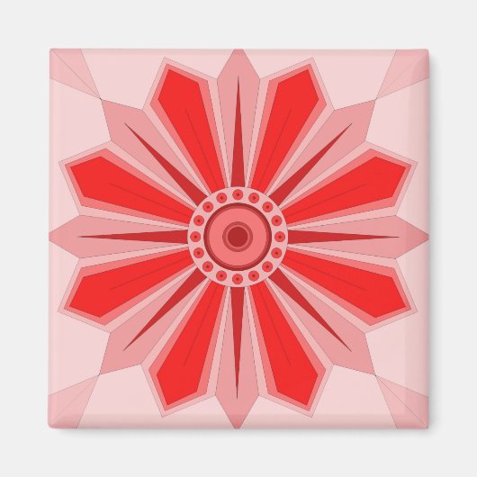 Magnet met bloemenkunst (Voorkant)