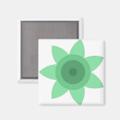 Magnet met bloemenkunst (Voorkant / Achterkant)