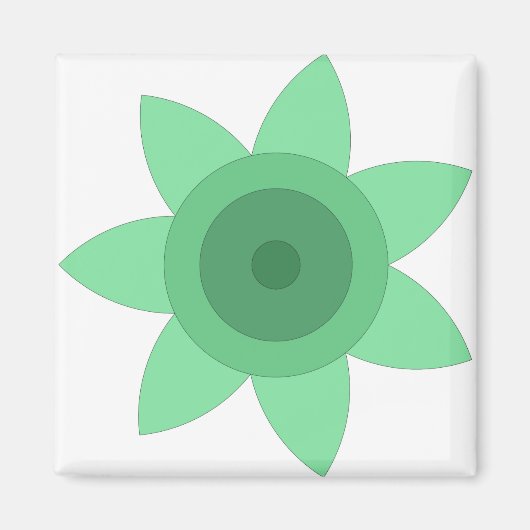 Magnet met bloemenkunst (Voorkant)