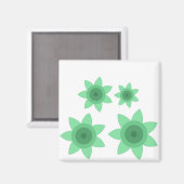 Magnet met bloemenkunst (Voorkant / Achterkant)