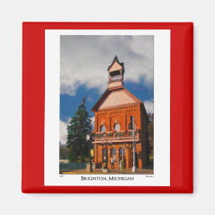 Magnet met Brighton Michigan Scene