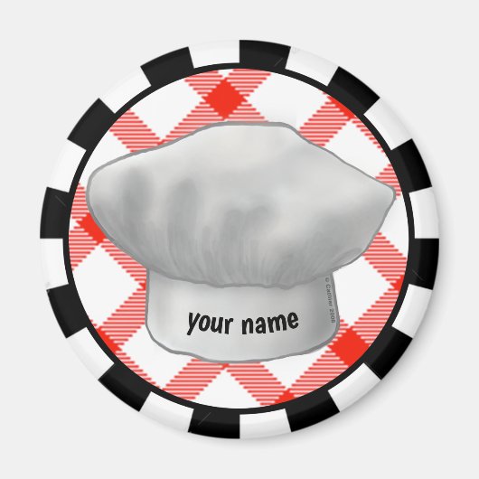 Magnet met chefshoed (Voorkant)
