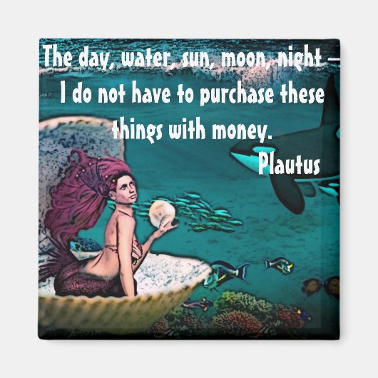 Magnet met citaat van Plautus (Voorkant)