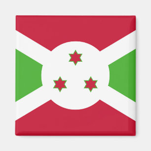 Magnet met de vlag van Burundi