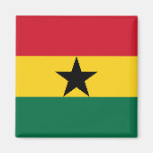 Magnet met de vlag van Ghana (Voorkant)
