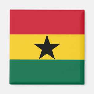 Magnet met de vlag van Ghana