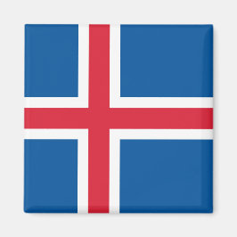 Magnet met de vlag van IJsland