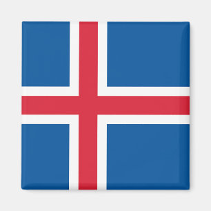 Magnet met de vlag van IJsland