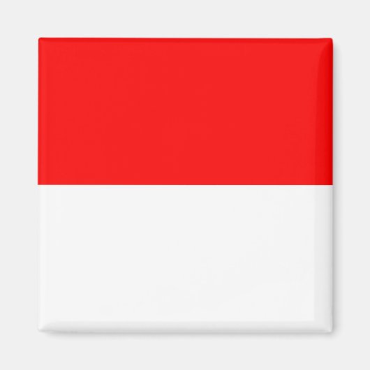Magnet met de vlag van Indonesië (Voorkant)