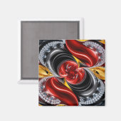 Magnet met Duitse kleuren Design (Voorkant / Achterkant)