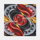 Magnet met Duitse kleuren Design (Voorkant)