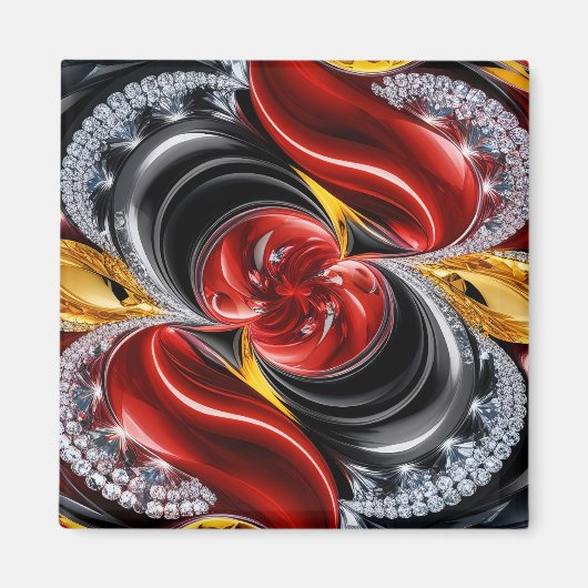 Magnet met Duitse kleuren Design (Voorkant)