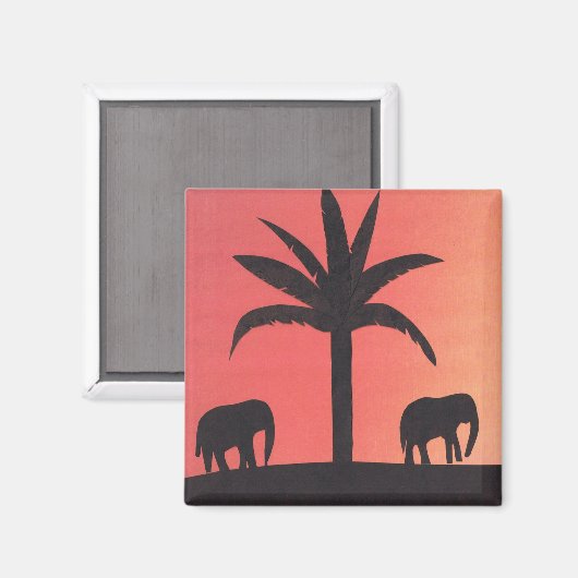 Magnet met ellefant design (Voorkant / Achterkant)