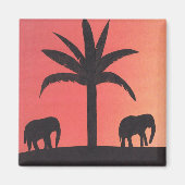 Magnet met ellefant design (Voorkant)