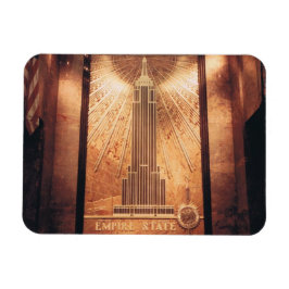Magnet met Empire State Building Plaque Foto Magneet