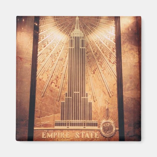 Magnet met Empire State Plaque (Voorkant)