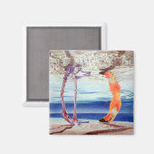 MAGNET MET FLAMINGO (Voorkant / Achterkant)