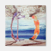 MAGNET MET FLAMINGO (Voorkant)