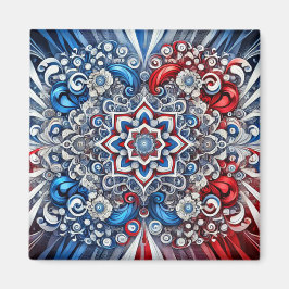 Magnet met Franse kleuren Design