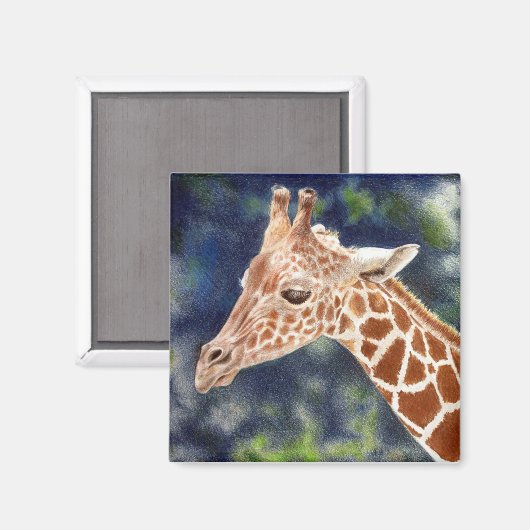 MAGNET MET GIRAFFE (Voorkant / Achterkant)