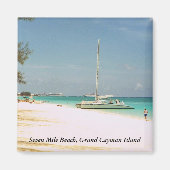 Magnet met Grand Cayman Foto (Voorkant)
