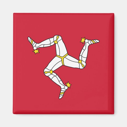 Magnet met Isle of Man Flag, Verenigd Koninkrijk (Voorkant)