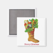  Magnet met  kerststaart (Voorkant / Achterkant)