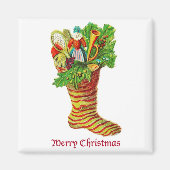  Magnet met  kerststaart (Voorkant)