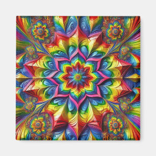 Magnet met LGBTQ kleuren ontwerp