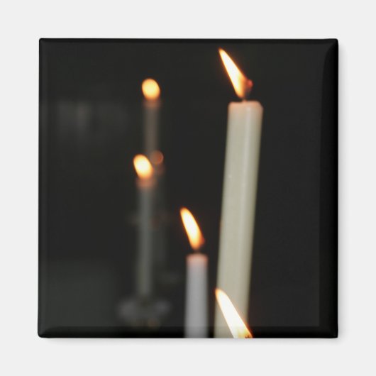 Magnet met lichtkaarsen (Voorkant)