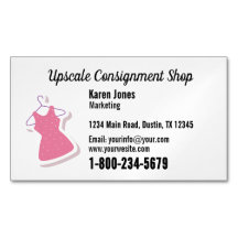 Magnet met logo voor consignatie winkel zakelijke 