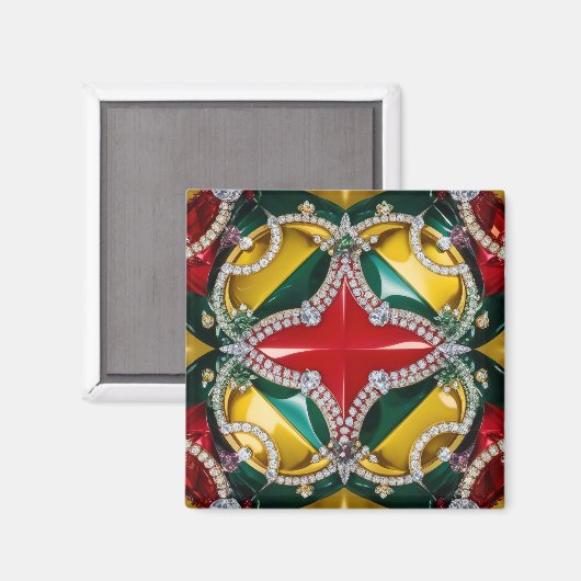 Magnet met Los Angeles Kleuren Design (Voorkant / Achterkant)