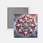 Magnet met Noorwegen Kleuren Design (Voorkant / Achterkant)