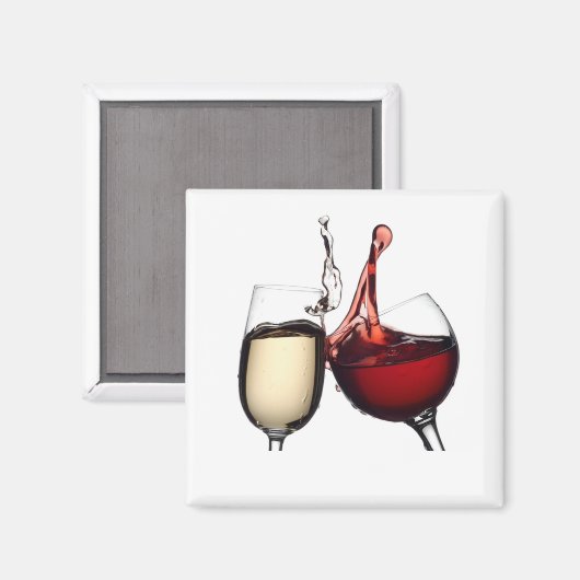 MAGNET MET **POUR DIE WIJN** (Voorkant / Achterkant)