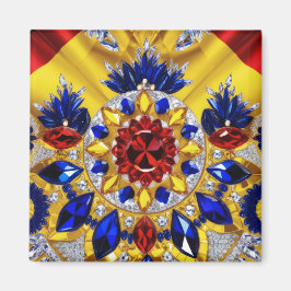 Magnet met Roemeense kleuren Design